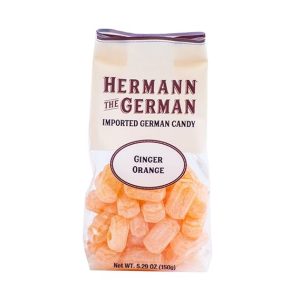 Hermann the German Ginger Orange Hard Candy 150g