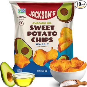 Jackson’s Sweet Potato Kettle Chips with Sea Salt made with Premium Avocado Oil