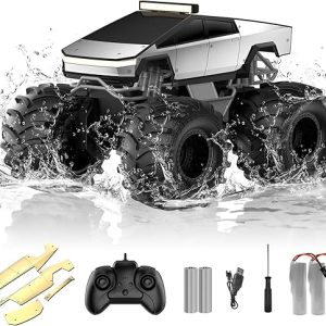Amphibious Remote Control Car, 1:18 Monster Truck Toys for Boys RC Cars
